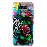 LG Aristo 5 Red Roses Graffiti Painting Art Hybrid Protective Phone Case Cover
