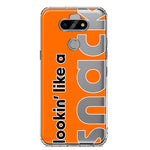 LG Aristo 5 Orange Clear Funny Text Quote Snack Hybrid Protective Phone Case Cover