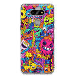 LG Aristo 5 Psychedelic Trippy Happy Characters Pop Art Hybrid Protective Phone Case Cover