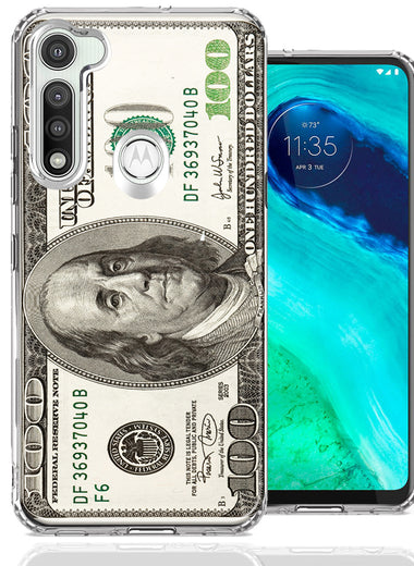Motorola Moto G Fast Benjamin $100 Bill Design Double Layer Phone Case Cover