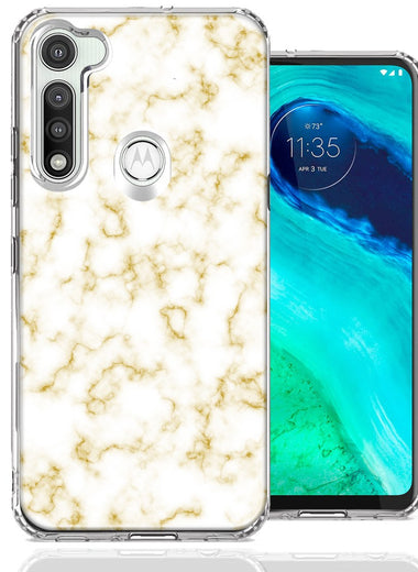 Motorola Moto G Fast Gold Marble Design Double Layer Phone Case Cover