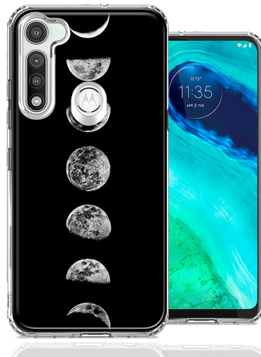 Motorola Moto G Fast Moon Transitions Design Double Layer Phone Case Cover