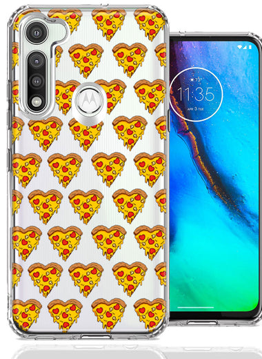 Motorola Moto G Fast Pizza Hearts Polka dots Design Double Layer Phone Case Cover
