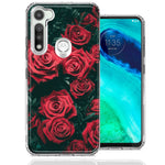 Motorola Moto G Fast Red Roses Design Double Layer Phone Case Cover