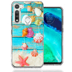 Motorola Moto G Fast Seashell Wind chimes Design Double Layer Phone Case Cover