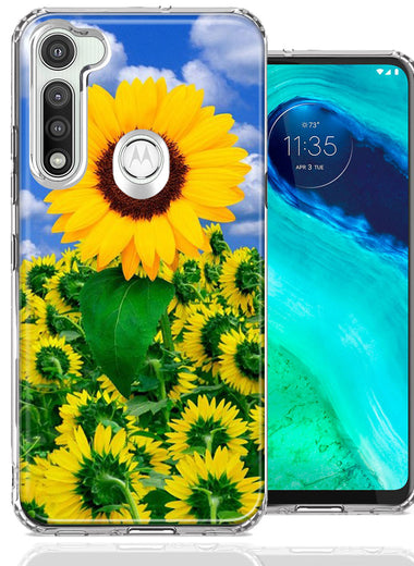 Motorola Moto G Fast Sunflowers Design Double Layer Phone Case Cover