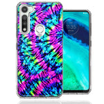 Motorola Moto G Fast Hippie Tie Dye Design Double Layer Phone Case Cover