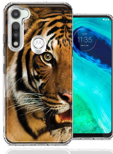 Motorola Moto G Fast Tiger Face Design Double Layer Phone Case Cover