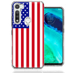 Motorola Moto G Fast USA American Flag  Design Double Layer Phone Case Cover