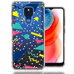 Motorola Moto G Play 2021 90's Swag Shapes Design Double Layer Phone Case Cover