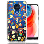 Motorola Moto G Play 2021 Day of the Dead Design Double Layer Phone Case Cover