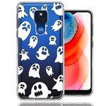 Motorola Moto G Play 2021 Halloween Spooky Ghost Design Double Layer Phone Case Cover