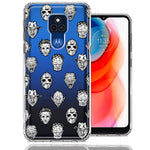 Motorola Moto G Play 2021 Halloween Horror Villans Design Double Layer Phone Case Cover