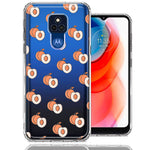 Motorola Moto G Play 2021 Polka Dot Peaches Design Double Layer Phone Case Cover