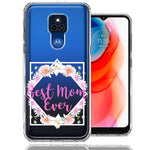 Motorola Moto G Play 2021 Best Mom Ever Mother's Day Flowers Double Layer Phone Case Cover