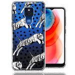 Motorola Moto G Play 2021 Tiger Polkadots Design Double Layer Phone Case Cover