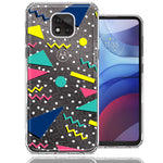 Motorola Moto G Power 2021 90's Swag Shapes Design Double Layer Phone Case Cover