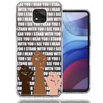 Motorola Moto G Power 2021 BLM Equality Stand With You Double Layer Phone Case Cover