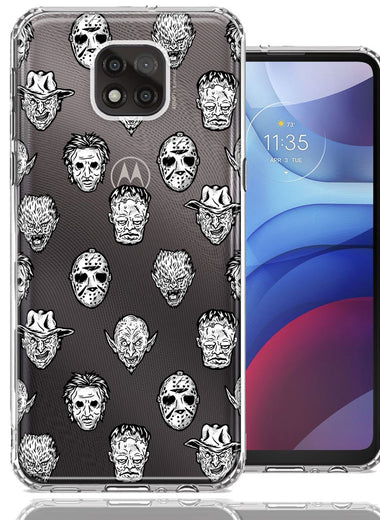 Motorola Moto G Power 2021 Halloween Horror Villans Design Double Layer Phone Case Cover