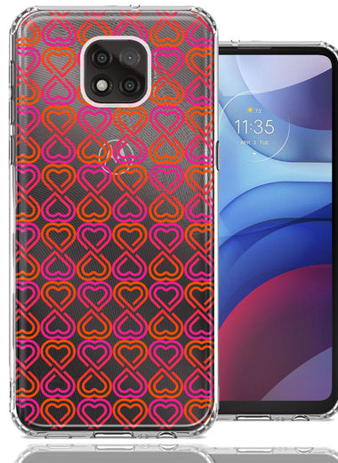 Motorola Moto G Power 2021 Infinity Hearts Design Double Layer Phone Case Cover