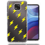 Motorola Moto G Power 2021 Electric Lightning Bolts Design Double Layer Phone Case Cover