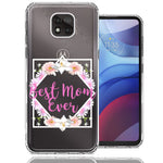 Motorola Moto G Power 2021 Best Mom Ever Mother's Day Flowers Double Layer Phone Case Cover