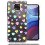 Motorola Moto G Power 2021 Valentine's Day Heart Candies Polkadots Design Double Layer Phone Case Cover