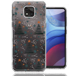 Motorola Moto G Power 2021 Holiday Christmas Trees Design Double Layer Phone Case Cover