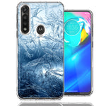 Motorola Moto G Power Blue Ice Design Double Layer Phone Case Cover