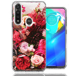 Motorola G Power Colorful Flowers Design Double Layer Phone Case Cover