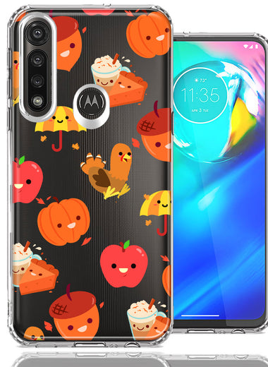 Motorola Moto G Power Thanksgiving Autumn Fall Design Double Layer Phone Case Cover
