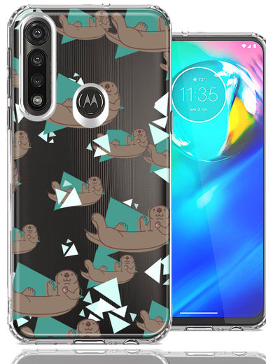 Motorola Moto G Power Cute Otter Design Double Layer Phone Case Cover