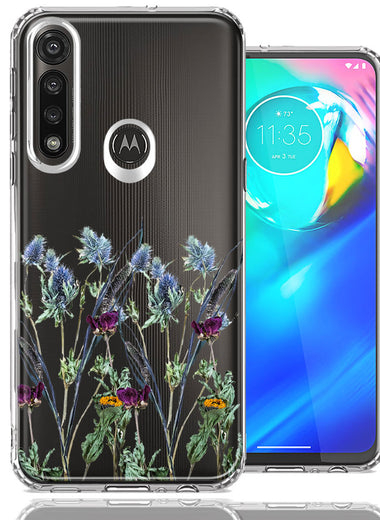 Motorola Moto G Power Country Dried Flowers Design Double Layer Phone Case Cover