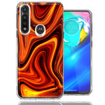 Motorola Moto G Power Fire Abstract Design Double Layer Phone Case Cover