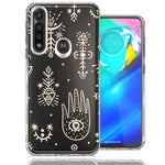 Motorola G Power Hamsa Amulet Design Double Layer Phone Case Cover