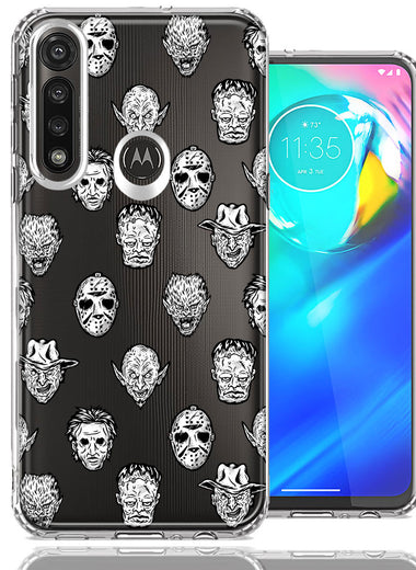Motorola Moto G Power Halloween Horror Villans Design Double Layer Phone Case Cover