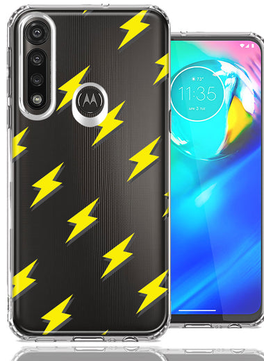 Motorola Moto G Power Electric Lightning Bolts Design Double Layer Phone Case Cover