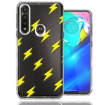 Motorola Moto G Power Electric Lightning Bolts Design Double Layer Phone Case Cover