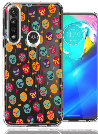 Motorola Moto G Power Lucha Libre Masks Design Double Layer Phone Case Cover