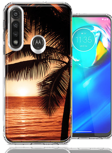 Motorola G Power Paradise Sunset Design Double Layer Phone Case Cover