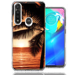 Motorola G Power Paradise Sunset Design Double Layer Phone Case Cover