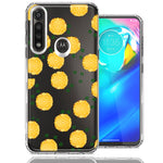 Motorola Moto G Power Tropical Pineapples Polkadots Design Double Layer Phone Case Cover