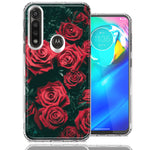Motorola G Power Red Roses Design Double Layer Phone Case Cover