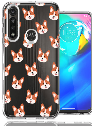 Motorola Moto G Power Shiba Inu Polkadots Design Double Layer Phone Case Cover