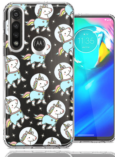 Motorola Moto G Power Space Unicorns Design Double Layer Phone Case Cover