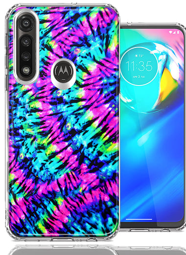 Motorola G Power Hippie Tie Dye Design Double Layer Phone Case Cover