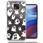 Motorola Moto G Power 2021 Halloween Spooky Ghost Design Double Layer Phone Case Cover
