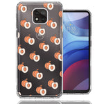 Motorola Moto G Power 2021 Polka Dot Peaches Design Double Layer Phone Case Cover