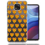 Motorola Moto G Power 2021 Pizza Hearts Polka dots Design Double Layer Phone Case Cover