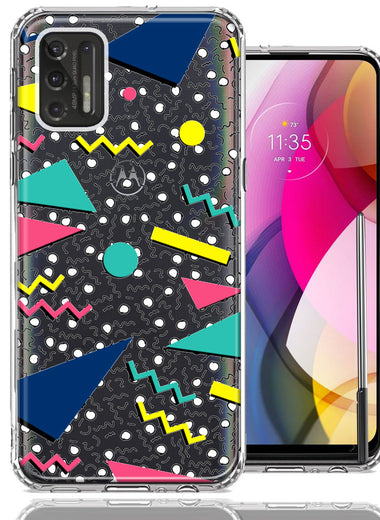 Motorola Moto G Stylus 2021 90's Swag Shapes Design Double Layer Phone Case Cover